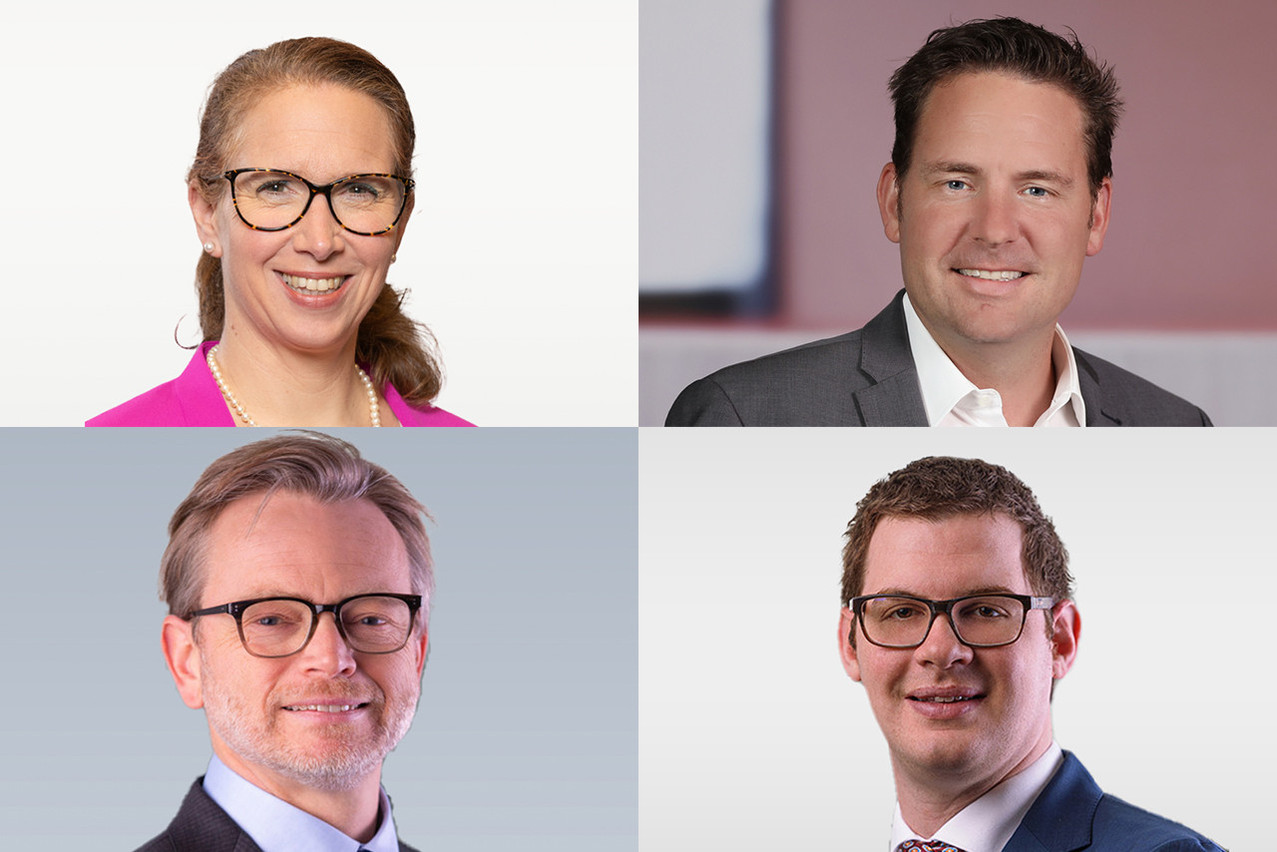 Silke Bernard de Linklaters, Yves Elvinger d’Elvinger Hoss Prussen et Sebastiaan Hooghiemstra & Marc Meyers de Loyens & Loeff ont fait part, le 25 octobre 2024, de leurs réactions à la publication des normes techniques réglementaires pour le règlement sur les fonds européens d’investissement à long terme. (Photos: Linklaters; Sophie Margue/Elvinger Hoss Prussen; Loyens & Loeff. Montage: Maison Moderne)
