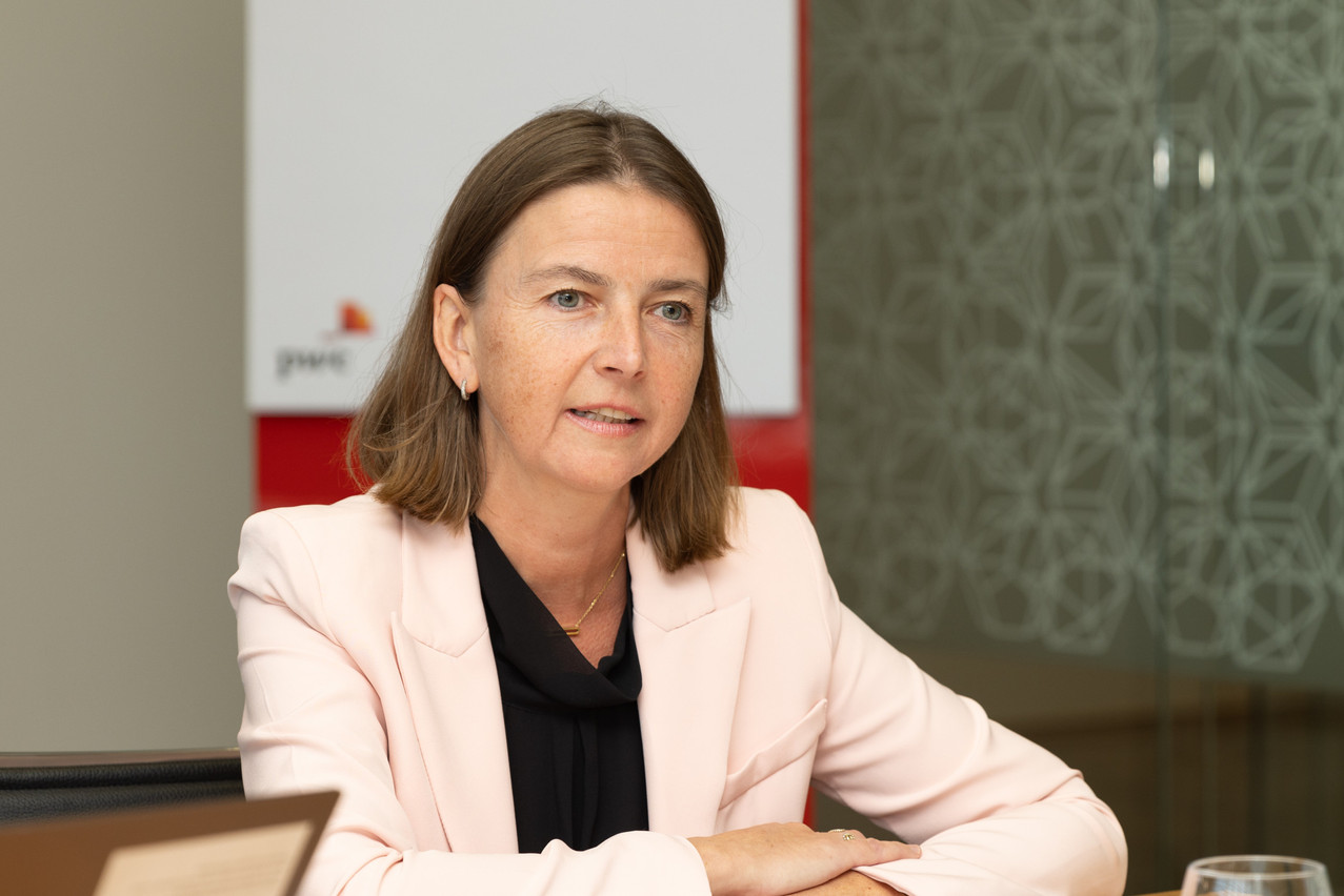 Cécile Liégeois, client & markets leader chez PwC Luxembourg, a parlé de la croissance du cabinet lors du point presse. (Photo: Romain Gamba/Maison Moderne)