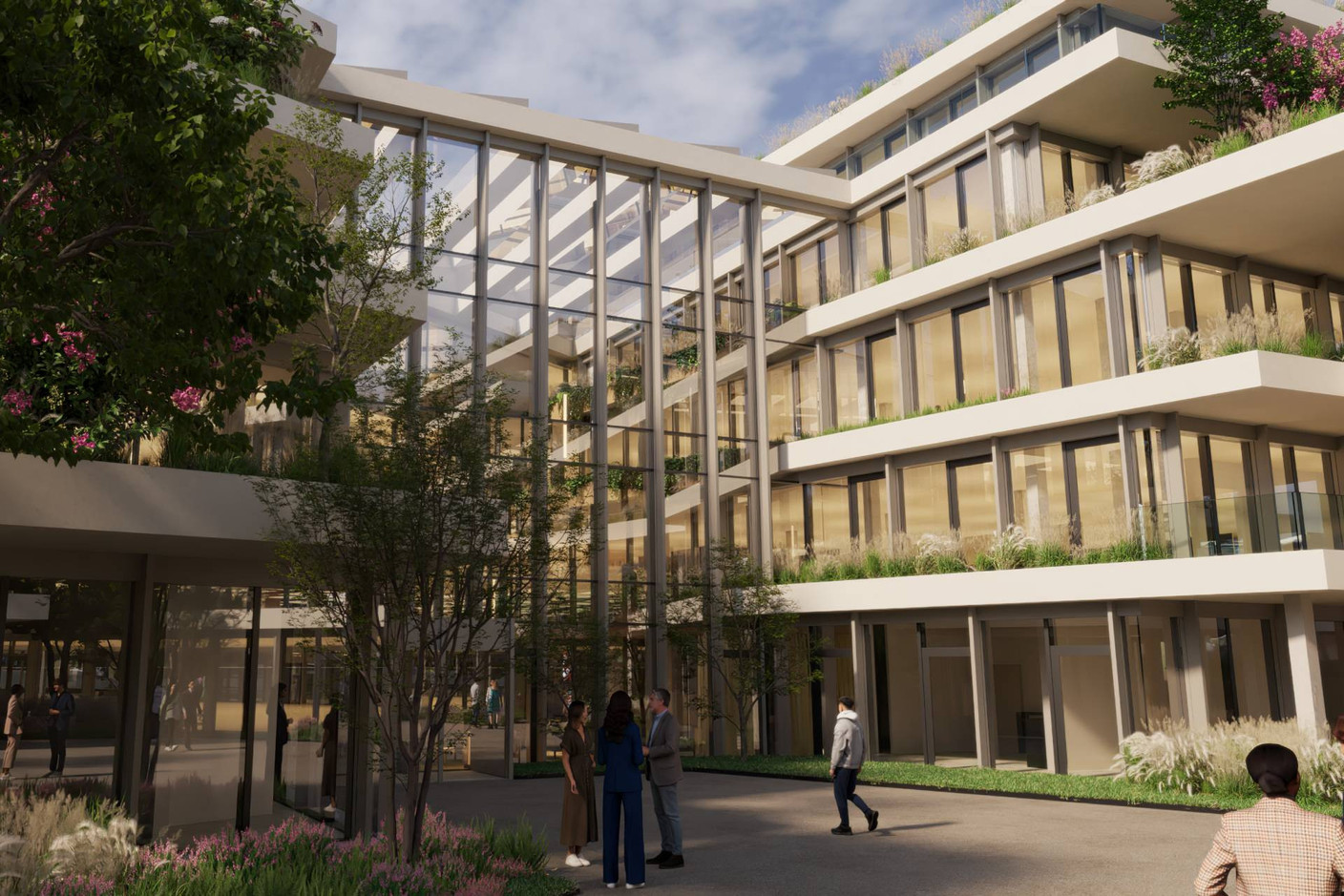The buildings will be linked by footbridges. Illustration: Moreno Architecture/A2M