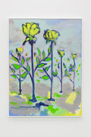 Alain Séchas,  Fleurs 4 , 2019, Acrylique sur toile, 130 x 97 cm, Galerie Laurent Godin — Stand C01 —, 19.000€ (Photo: Yann Bohac)