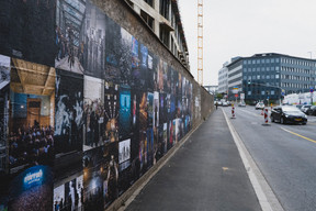 Vue de la campagne d’affichage «Chaleur humaine». (Photo: Sven Becker)