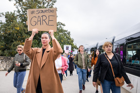 La manifestation s’est dirigée vers le centre Hamilius. (Photo: Nader Ghavami)