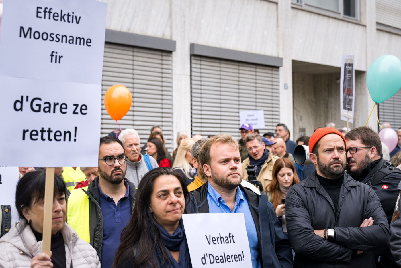  Selon les organisateurs, près de 600 personnes ont participé à la manifestation, dont Gabriel Boisante (LSAP). (Photo: Nader Ghavami)