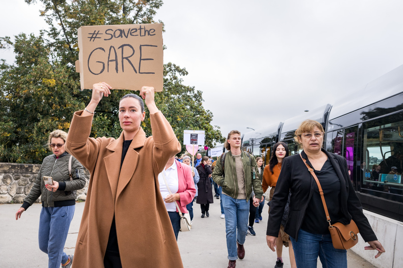 La manifestation s’est dirigée vers le centre Hamilius. (Photo: Nader Ghavami)
