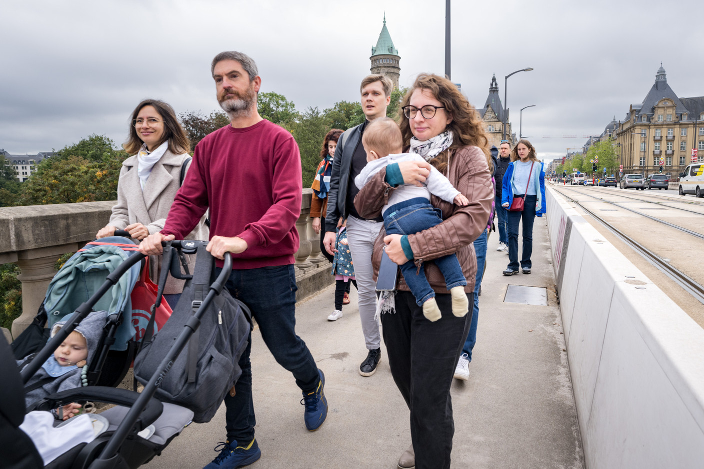 Les manifestants sont venus en famille.  (Photo: Nader Ghavami)