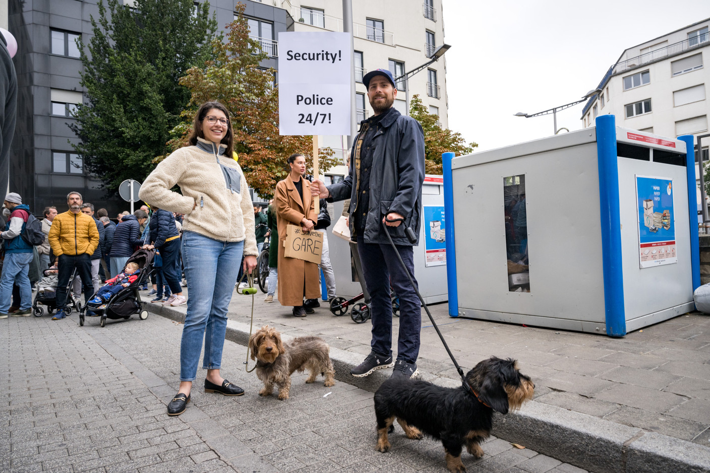 Le rassemblement a commencé place de Strasbourg. (Photo: Nader Ghavami)
