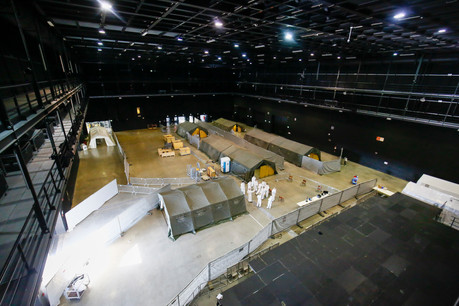 La Rockhal a été réaménagée en centre de soins avancés. (Photo: SIP/Julien Warnand)