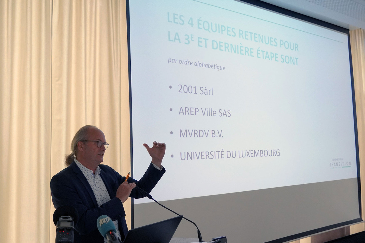 Claude Turmes a annoncé les quatre équipes qui entrent en troisième phase de la consultation pour Luxembourg in Transition. (Photo: Département de l’Aménagement du territoire)