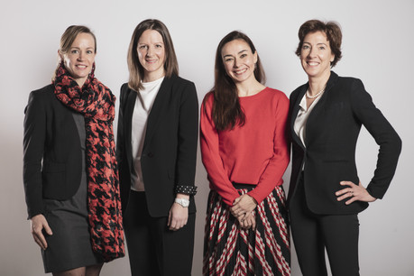 Héloïse Bock (Bock Partners), Lynn Elvinger (Cebi Group), Carole Retter (Moskito) et Erica Monfardini (Université du Luxembourg). (Photo: Jan Hanrion / Maison Moderne)
