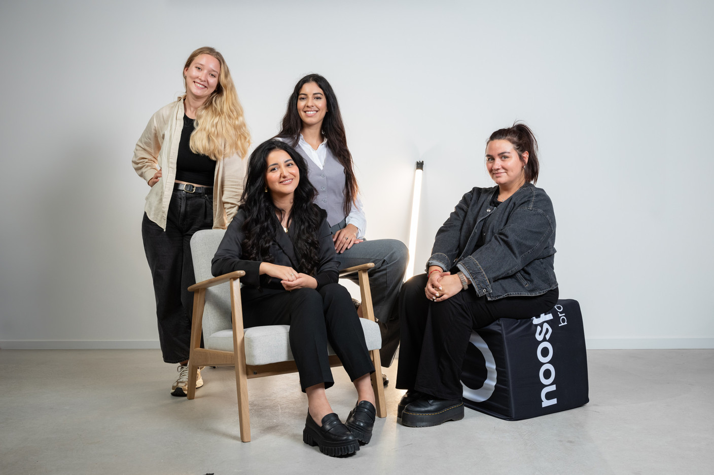 De gauche à droite: Nathalie Wirén, Aya Nouara, Safia Moussoum, Mélanie Bour. (Photo: Noosphere Brand Strategy)