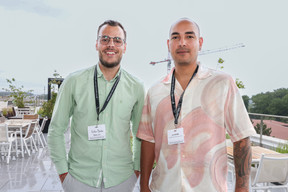 Gilles Bauler (Home-In) et José Gruber (Collaboration Betters The World - CBTW). Marie Russillo