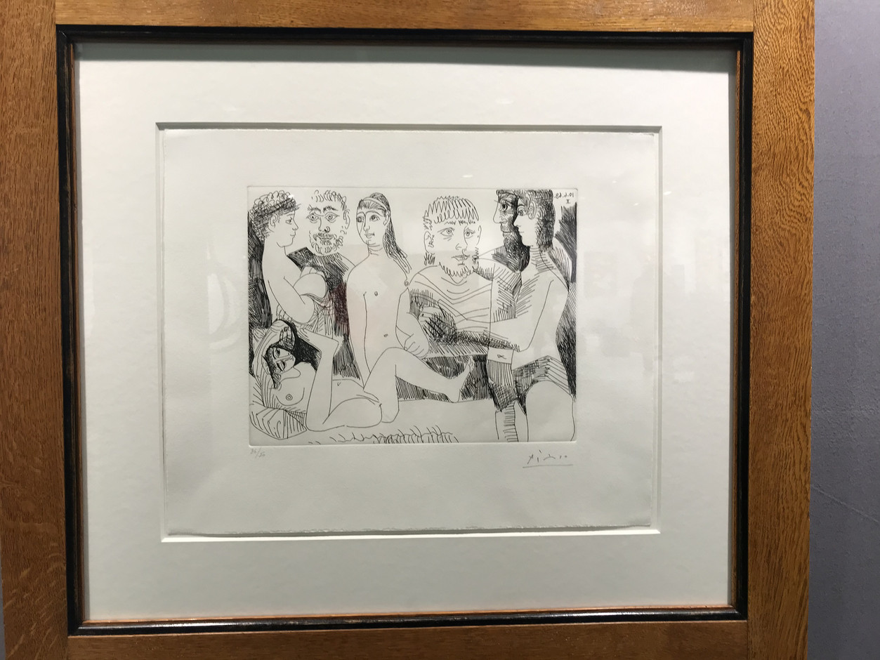 Œuvre de Picasso sur le stand de la galerie WOS (Photo: Paperjam)