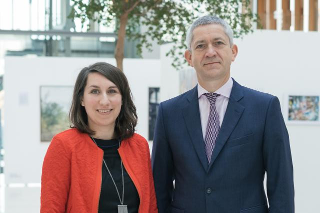Nancy Thomas et Christian Scharff, respectivement directrice et président d’IMS Luxembourg, réseau qui veille à inspirer des pratiques responsables auprès des entreprises. (Photo: Sébastien Goossens / archives)