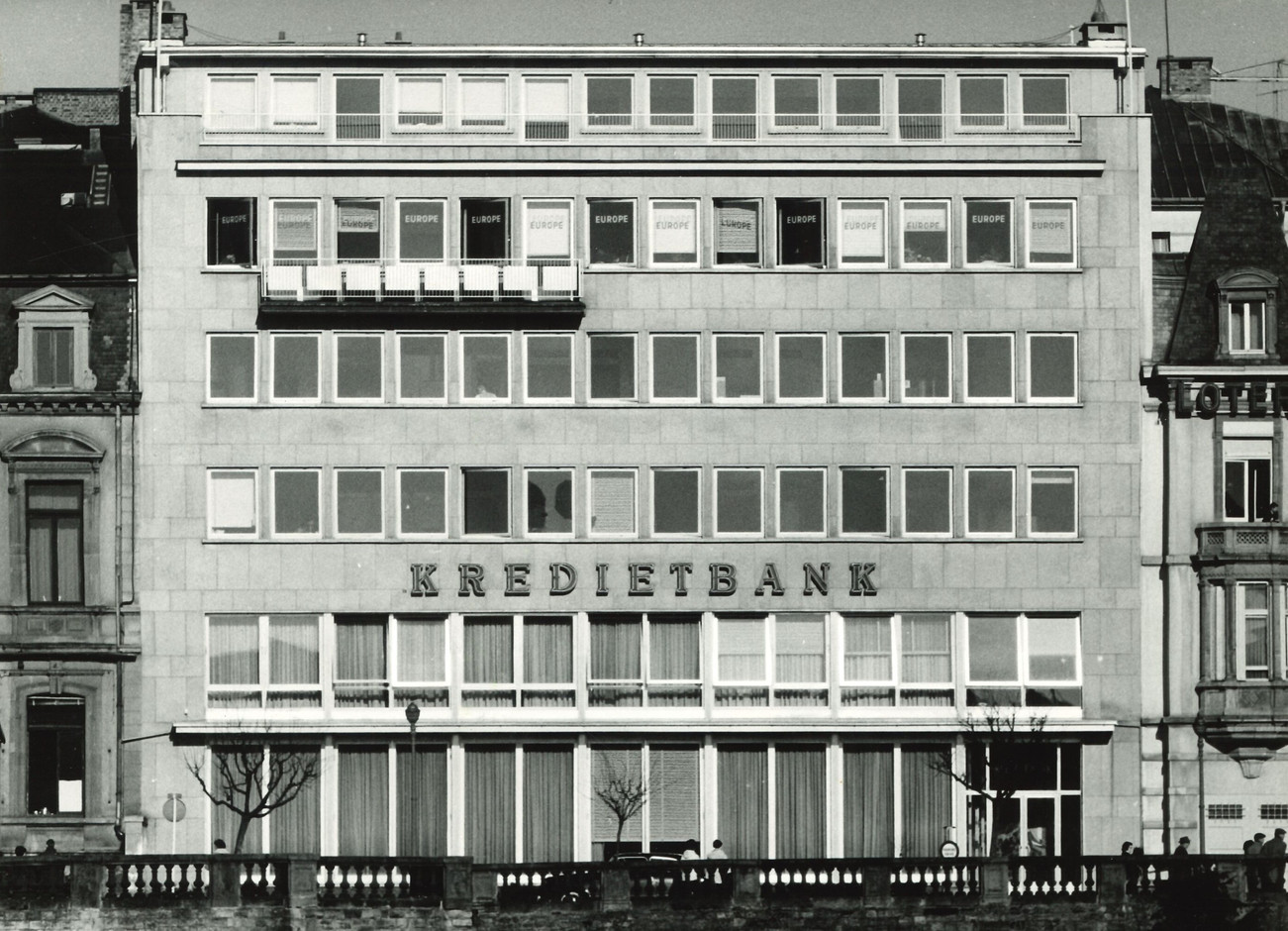 Kredietbank’s premises in the 1950s. Photo: Quintet
