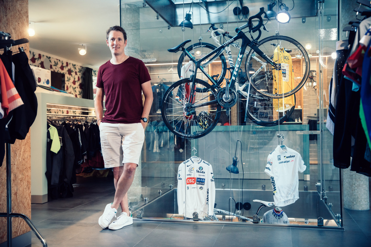 Andy Schleck voyage aussi beaucoup. Il sera notamment présent durant tout le Tour de France, en tant qu’ambassadeur de la marque Skoda, un des sponsors principaux de la Grande Boucle. (Photo: Guy Wolff/Maison Moderne)