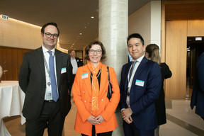 (L-R) Alexander Kastendeuch, EY; Simone Thiel, Union Investment Luxembourg SA; Eric Lock Son, EY. Photo: Matic Zorman / Maison Moderne