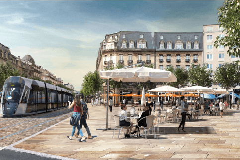 Le réaménagement de la place de Paris est l’article le plus lu de la semaine sur paperjam.lu. (Photo: Ville de Luxembourg)