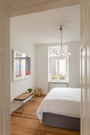 The wooden floors have been preserved and restored. Photo: Patty Neu