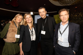 Cindy Sidot (Idp-Ierace / Dechmann + partners), Marie-Anne François (Mondorf Demaine Thermal), Dan Dechmann et Luc Bolsius (Idp-Ierace / Dechmann + partners) at the second edition of the Brand Manager of the Year event, which took place at Gotham on 23 January 2025. Photo: Eva Krins / Maison Moderne