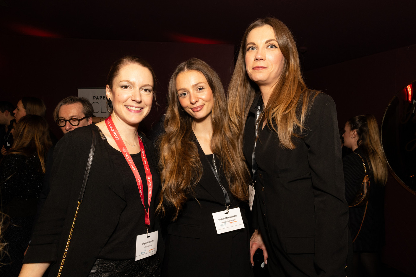 Virginie Laurent (Paperjam Club), Louisa Marcolongo (Orange Luxembourg) at the second edition of the Brand Manager of the Year event, which took place at Gotham on 23 January 2025. Photo: Eva Krins / Maison Moderne