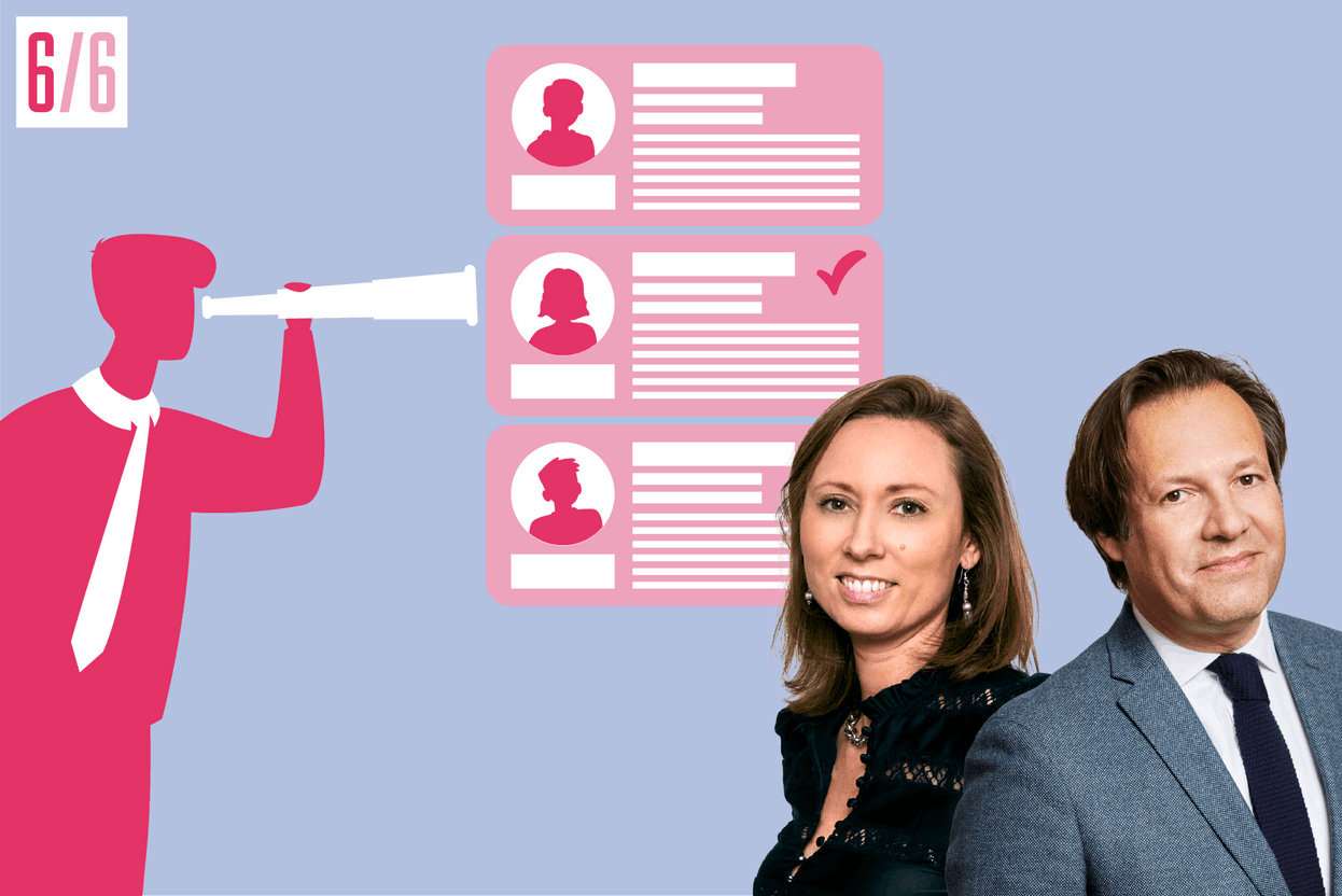 Gwladys Costant, fondatrice, et Jérôme Carbonnelle, associé au sein du cabinet de recrutement GoToFreedom, concluent cette série de 6 articles. Le recrutement est aussi un outil pour accélérer les transitions. Illustration Maison Moderne & photo GotoFreedom