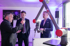 Nearly 150 people visited the new facilities of RedWire in Luxembourg, which has moved from Paul Wurth's incubator to the Cloche d'Or in order to focus on the development of its articulated arms that will be directly operational in space. (Photo: Matic Zorman/Maison Moderne)