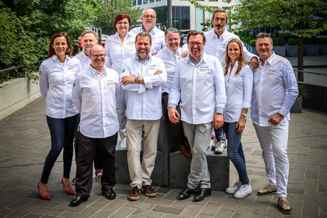 Les 11 ambassadeurs à l’origine du projet Foodamental, collectif complice et motivé. (Photo: Mickael Williquet/horescamedia.be)