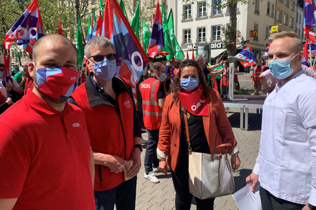 Nora Back a accompagné l’étudiant pétitionnaire au Cercle Cité pour débattre du projet de réforme de la formation des professionnels de santé. (Photo: OGBL)
