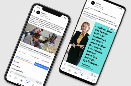 La mobilisation d’une famille réfugiée au Luxembourg et l’interview de Paulette Lenert, sujets ayant suscité le plus de réactions sur nos réseaux sociaux cette semaine. (Illustration: Maison Moderne)