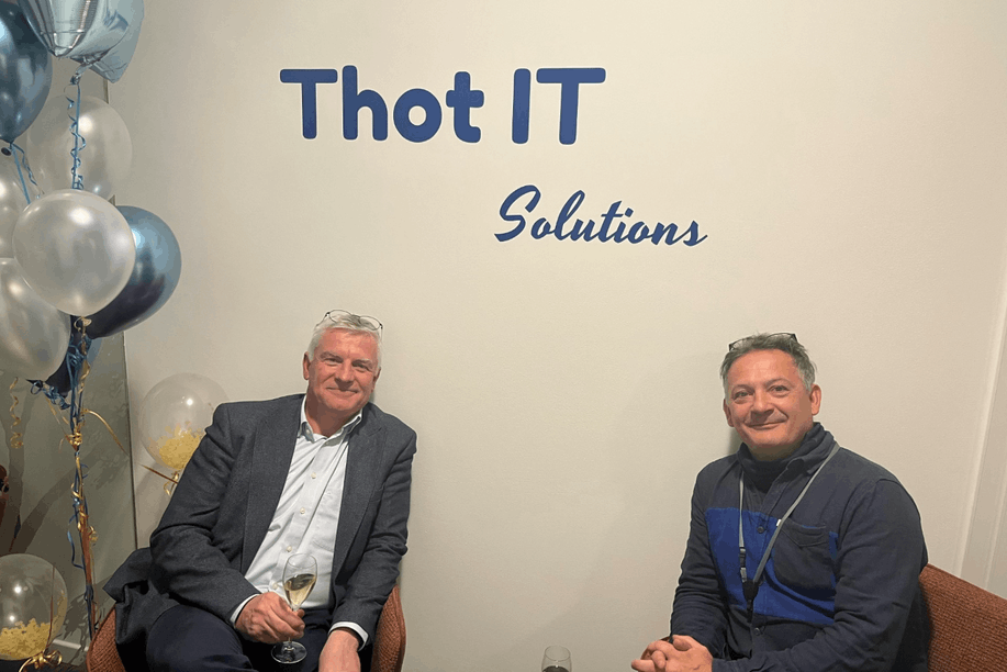 Rénald Wauthier, PDG, et Hervé Decker, fondateur de Thot IT Solutions. (Photo : Thot IT Solutions)