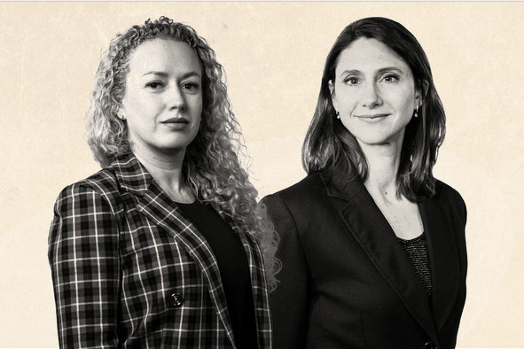 Irina Stoliarova, counsel et Marjorie André, associée chez Loyens & Loeff (Photo : Crossfire pour Maison Moderne)