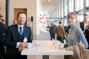 Antoine Kremer, Association of the Luxembourg Fund Industry (left). Photo: Matic Zorman
