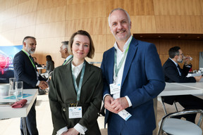 Alexandra Milongo, Zeidler Legal Services; Alexis Georges, Degroof Petercam Asset Services. Photo: Eva Krins/Maison Moderne