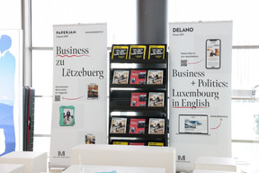 The Delano stand at the Association of the Luxembourg Fund Industry’s Global Asset Management Conference, held at the European Convention Center, 19 March 2024. Photo: Eva Krins/Maison Moderne