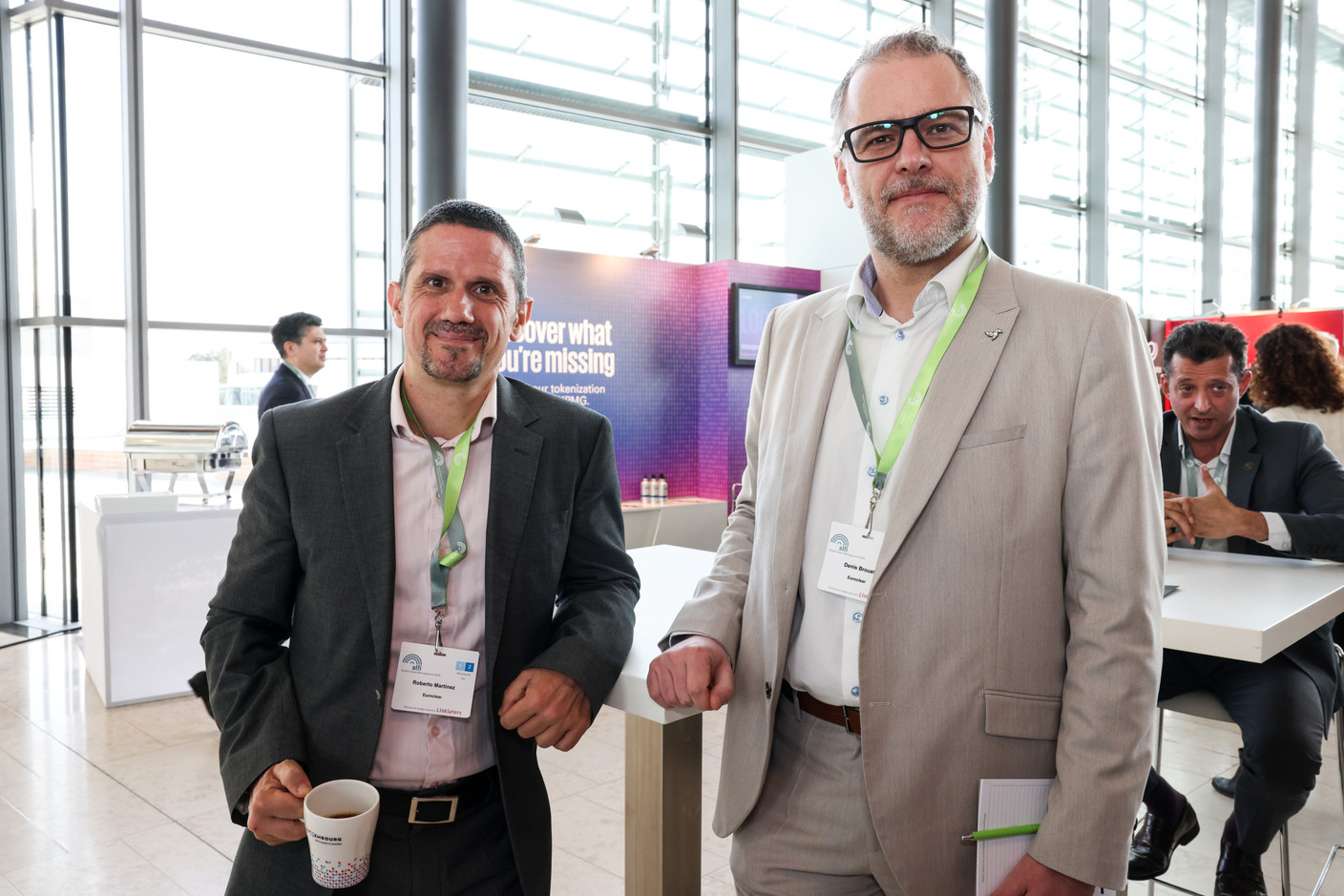 Roberto Martinez, Euroclear; Denis Brouet, Euroclear. Photo: Eva Krins/Maison Moderne