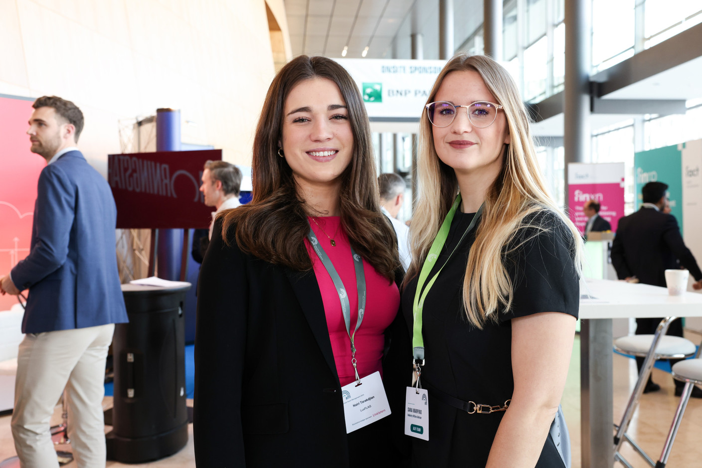 Nairi Tarakdjian, Luxflag; Sara Marpino, Association of the Luxembourg Fund Industry. Photo: Eva Krins/Maison Moderne