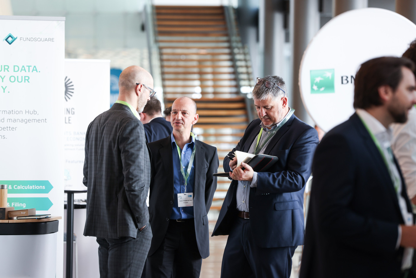 Attendees are seen during Alfi’s Global Asset Management Conference, 19 March 2024. Photo: Eva Krins/Maison Moderne
