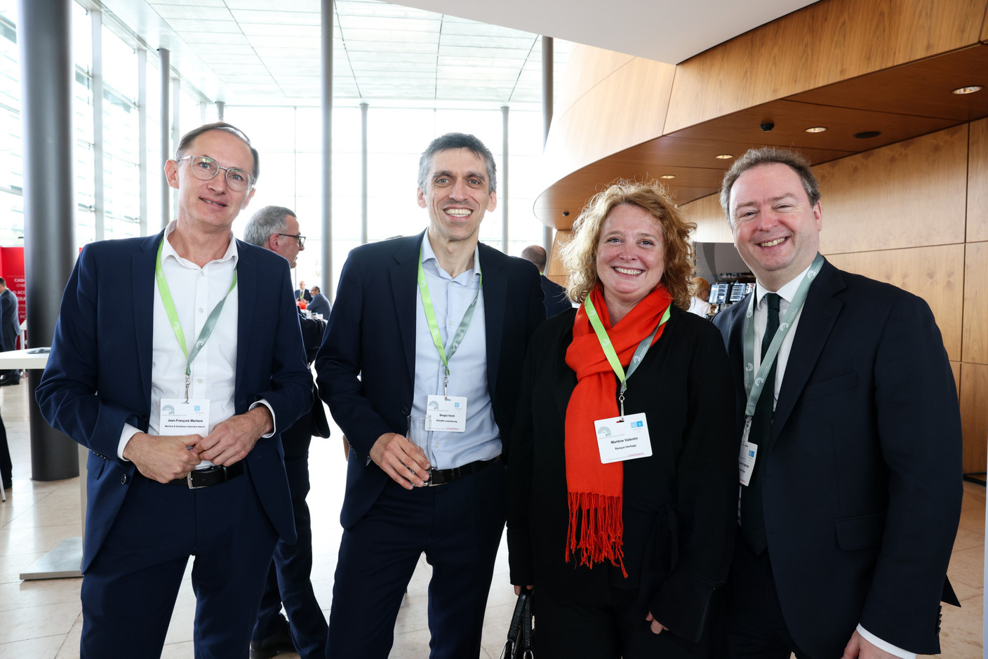 Jean-François Marlière, Marlière & Gerstlauer Executive Search; Sergio Venti, Deloitte; Marlène Valentin, Banque Heritage; Vincent Lagrange, Carne Group. Photo: Eva Krins/Maison Moderne