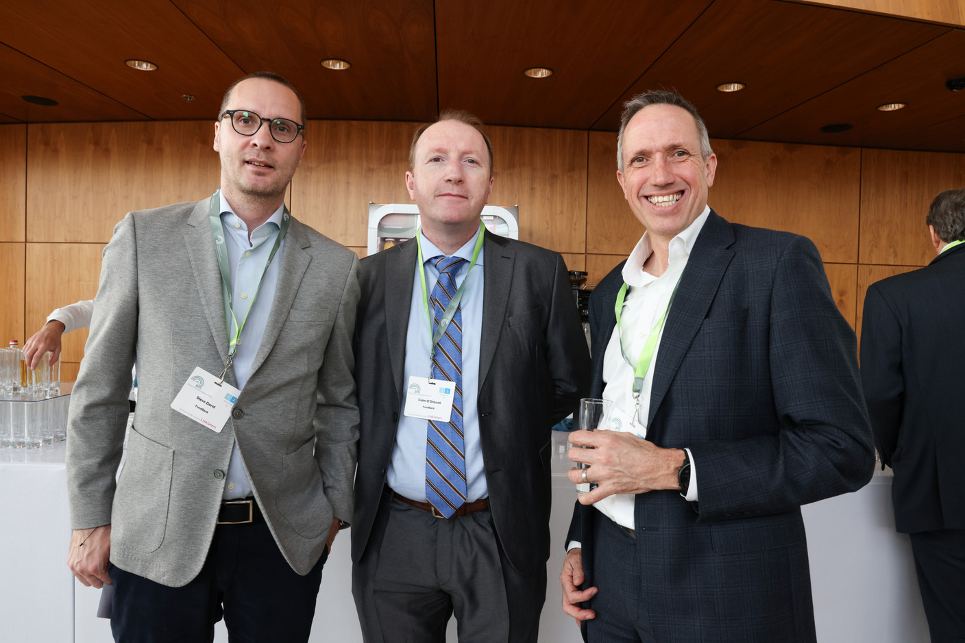 Steve David, Fundbank (left); Colm O’Driscoll, Fundbank (centre). Photo: Eva Krins/Maison Moderne