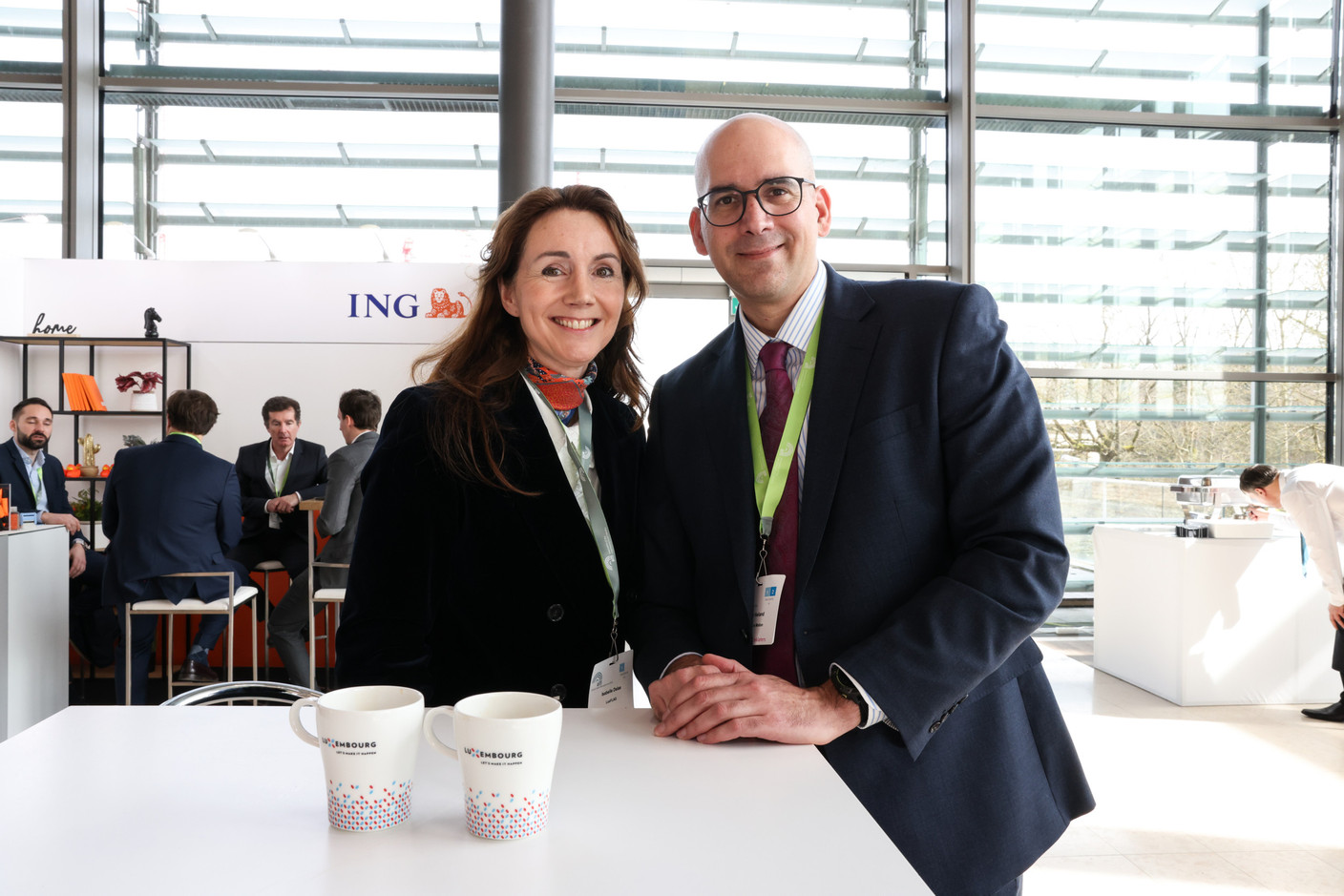 Isabelle Delas, Luxflag; Olivier Heiland, Finance in Motion. Photo: Eva Krins/Maison Moderne
