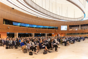 Attendees are seen during the Cross-Border Distribution Conference, 25 May 2023. Photo: Romain Gamba