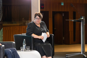 Liz Lumley, deputy editor, The Banker/Financial Times, seen during the “From Bull to Bear--will market volatility create new opportunities?” panel at the Cross-Border Distribution Conference, 25 May 2023. Photo: Romain Gamba