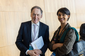 John Caslin (Carne Group) and Galaxy Mayani (Carne Group) at the Cross-Border Distribution Conference held at the European Convention Center in Kirchberg on 25 May. Photo: Romain Gamba/Maison Moderne