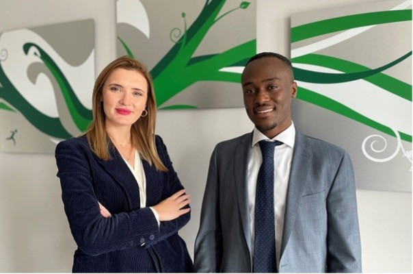 Angelica Ciorba and Gilchrist Hounhanou (Senior Consultants) from Avantage Reply Luxembourg. (Photo: Avantage Reply)