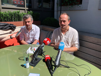David Wagner et Marc Baum cèderont leur mandat au printemps 2021 à Nathalie Oberweis et Myriam Cecchetti. (Photo: Paperjam)