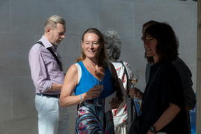 Raoul Thill (SiYOU), in the background, and Anouk Darcet Felgen, in the foreground. (Photo: Eric Chenal)