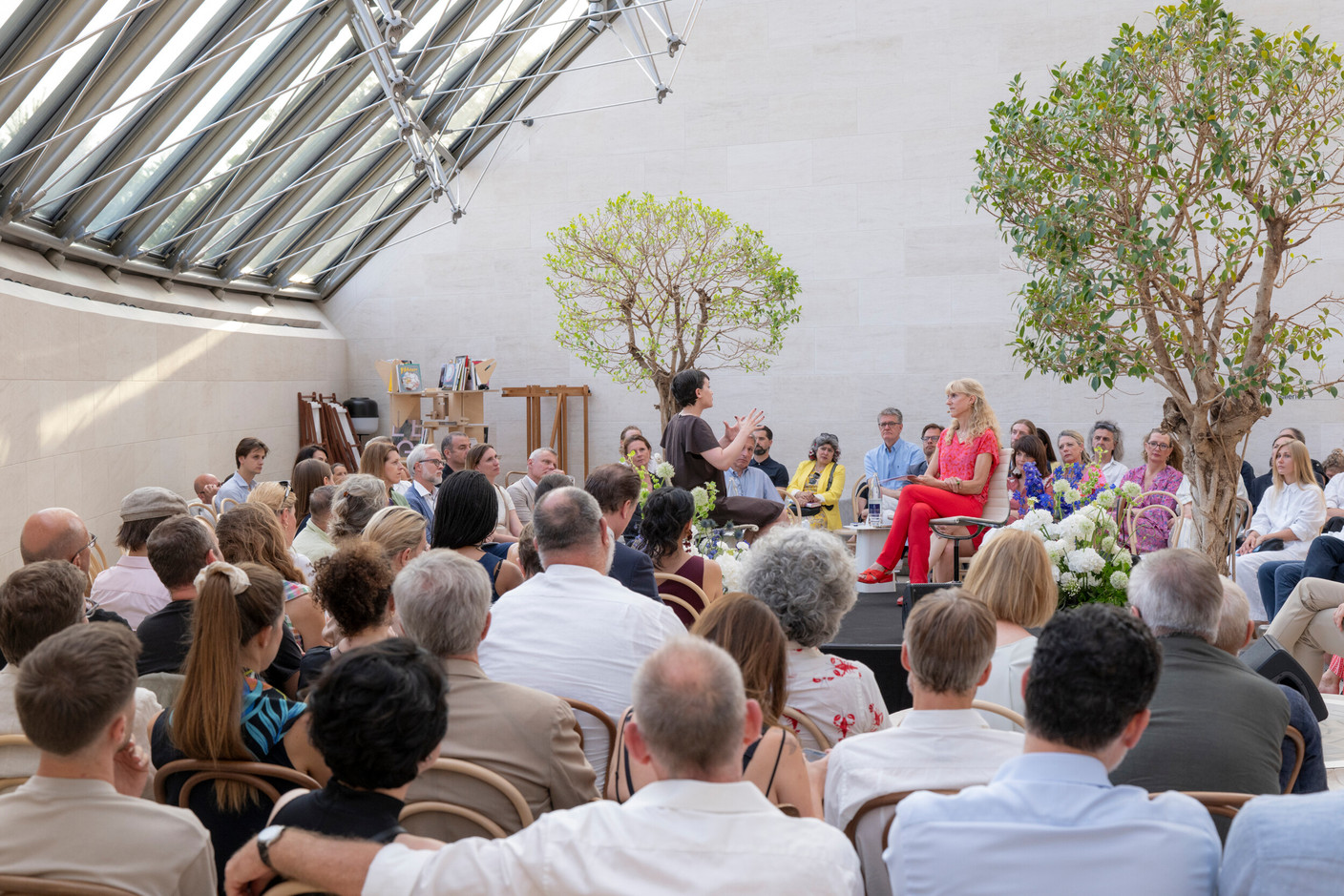 Dr Ayala Panievsky, in conversation with Caroline Mart.  (Photo: Eric Chenal)