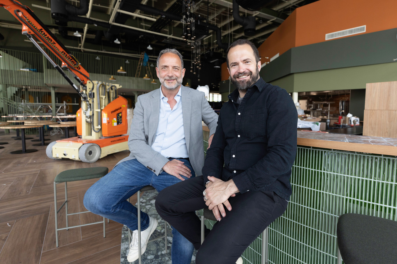 Comme à Grevenmacher, Carlo Hein a choisi de s’associer avec Gabriel Boisante pour exploiter un nouvel espace de restauration, cette fois sous la bannière bien connue de l’Urban. Son ouverture se profile pour la fin juin-début juillet. (Photo: Guy Wolff/Maison Moderne)