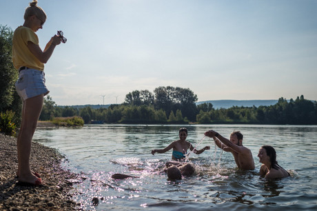 La baignade est autorisée dans le lac de Remerschen. (Photo: ORT Région Moselle)