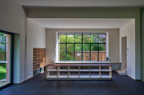 Vue de l’ancien atelier de Joseph Kutter, avec la verrière restaurée. (Photo: Eric Chenal)